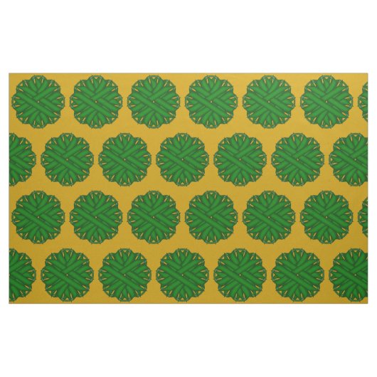Emerald Green Blume Ribbon von Kenneth Yoncich Stoff (Fat Quarter (45,7 x 55,9 cm))