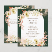 Emerald Green Boho Floral Wedding (Vorne/Hinten)