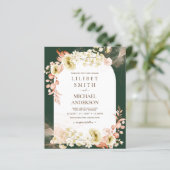 Emerald Green Boho Floral Wedding (Stehend Vorderseite)