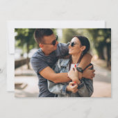 Emerald Green Botanical Greenerity Foto Wedding Einladung (Rückseite)