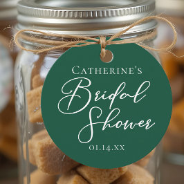 Emerald Green Brautparty Personalisiert Party Geschenkanhänger