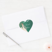 Emerald Green Bride Brautparty Heart Sticker (Umschlag)