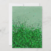 Emerald Green Bridesmaid Dress Brautparty Einladung (Rückseite)