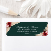 Emerald Green Burgundy-Rose geben das Adressenschi (Insitu)