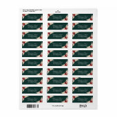 Emerald Green Burgundy-Rose geben das Adressenschi (Vorne)