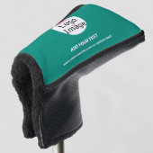 Emerald Green Business Chic Custom Golf Headcover (3/4 Vorderseite)