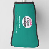 Emerald Green Business Chic Custom Golf Headcover (Rotieren 90)