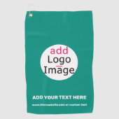 Emerald Green Business Chic Custom Golfhandtuch (Vorderseite)