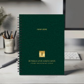 Emerald green Business Logo und Name Beruflich Planer