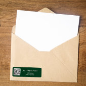 Emerald Green Business qr Rücksendeadresse