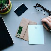 Emerald Green Business qr Rücksendeadresse