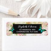 Emerald Green Butterfly auf der Vintagen Collage (Insitu)