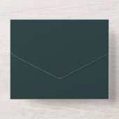 Emerald Green Caligraphy Script Green Wedding All In One Einladung (Rückseite)