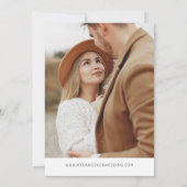 Emerald Green Calligraphy Foto Save the Date (Rückseite)