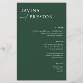 Emerald Green Calligraphy Script Modern WEDING (Vorderseite)