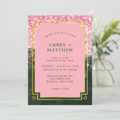 Emerald Green Canyon Rose Art Deco (Stehend Vorderseite)