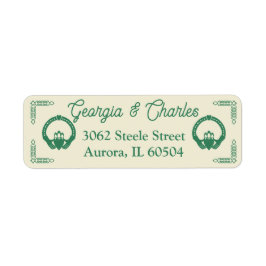 Emerald Green Celtic Knot Claddagh Wedding