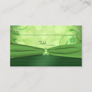 Emerald Green Celtic Liebe kennt Platzkarte