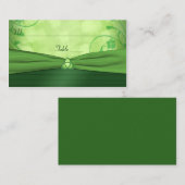 Emerald Green Celtic Liebe kennt Platzkarte (Vorne/Hinten)