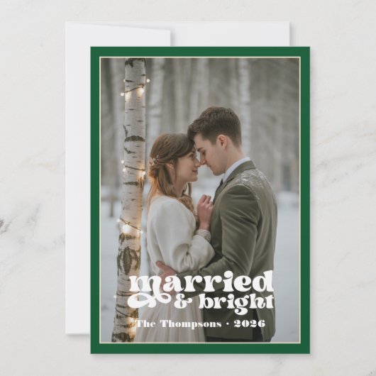 Emerald Green & Champagne NewWed Weihnachten (Vorderseite)