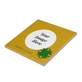 Emerald Green Clover Ribbon Template von K Yoncich Fliese (Seite)