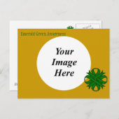 Emerald Green Clover Ribbon Template von K Yoncich Postkarte (Vorne/Hinten)