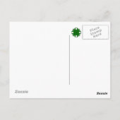 Emerald Green Clover Ribbon Template von K Yoncich Postkarte (Rückseite)