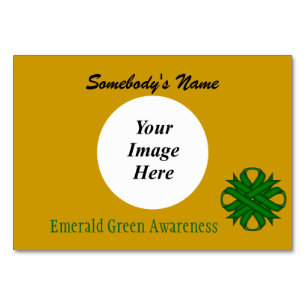 Emerald Green Clover Ribbon Template von K Yoncich Tischnummer