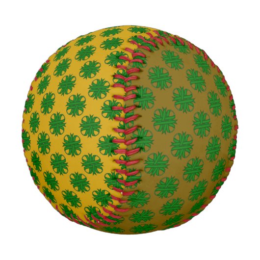 Emerald Green Clover Ribbon von Kenneth Yoncich Baseball (Schrägansicht)