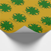 Emerald Green Clover Ribbon von Kenneth Yoncich Geschenkpapier (Ecke)