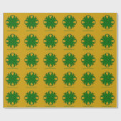 Emerald Green Clover Ribbon von Kenneth Yoncich Geschenkpapier (Flach)