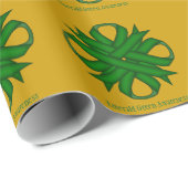 Emerald Green Clover Ribbon von Kenneth Yoncich Geschenkpapier (Rolleneckpunkt)