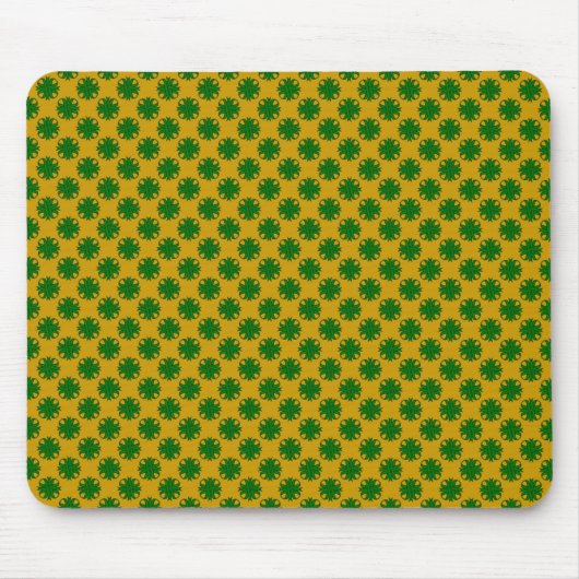 Emerald Green Clover Ribbon von Kenneth Yoncich Mousepad (Vorne)