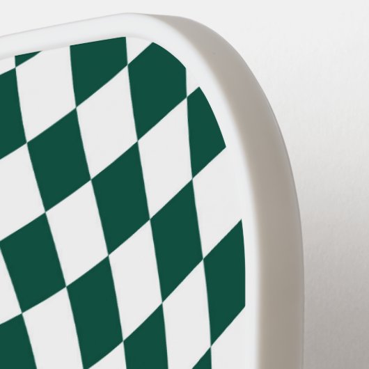 Emerald Green Collection Karo überprüft Pickleball Schläger (Linke Seite)