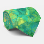 Emerald Green Crumpled Texture Krawatte (Gerollt)