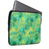 Emerald Green Crumpled Texture Laptopschutzhülle (Vorne Rechts)