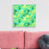 Emerald Green Crumpled Texture Leinwanddruck (Insitu (Wohnzimmer))