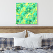 Emerald Green Crumpled Texture Leinwanddruck (Insitu (Schlafzimmer))