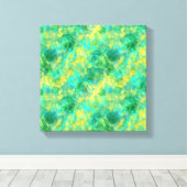 Emerald Green Crumpled Texture Leinwanddruck (Insitu (Holzboden))