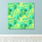 Emerald Green Crumpled Texture Leinwanddruck (Insitu (Holzboden))