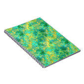 Emerald Green Crumpled Texture Notizblock (Rechte Seite)