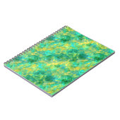 Emerald Green Crumpled Texture Notizblock (Linke Seite)