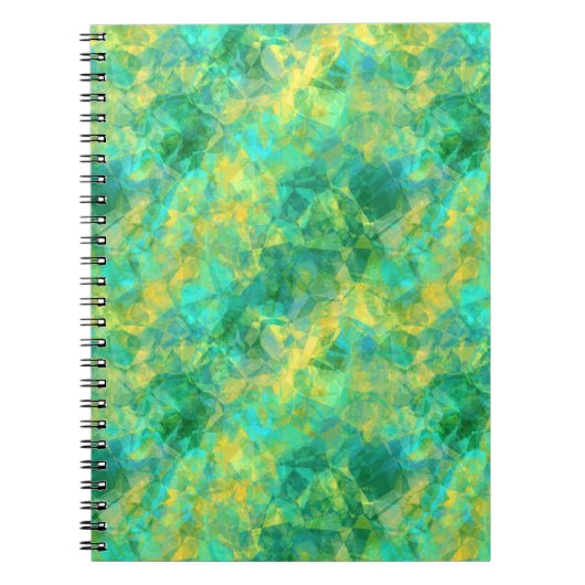 Emerald Green Crumpled Texture Notizblock (Vorderseite)
