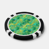 Emerald Green Crumpled Texture Pokerchips (Einzeln)
