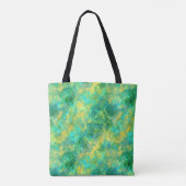 Emerald Green Crumpled Texture Tasche (Rückseite)