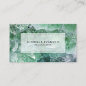 Emerald Green Crystal Healing Arts Business Card Visitenkarte (Vorderseite)