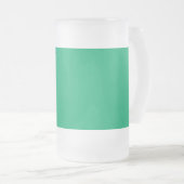 Emerald Green Custom Beer Tasse (VorderseiteRechts)
