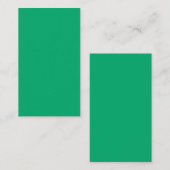 Emerald Green Custom Flat Note Card Mitteilungskarte (Vorne/Hinten)