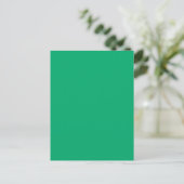 Emerald Green Custom Postcard Postkarte (Stehend Vorderseite)