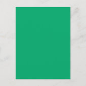 Emerald Green Custom Postcard Postkarte (Vorderseite)